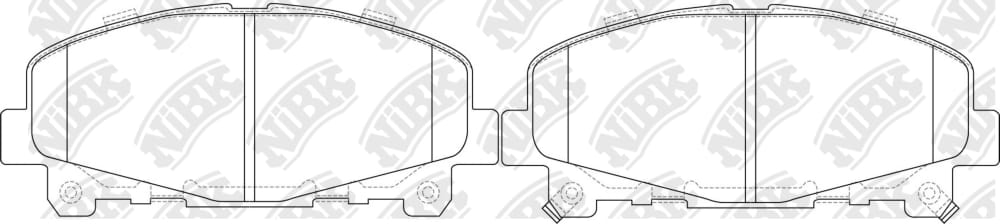 NIBK PN8865S Колодки тормозные дисковые Perfomance
