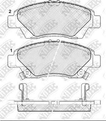 NIBK PN8868 Колодки тормозные дисковые перед
