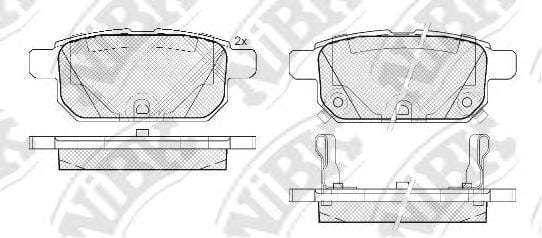 NIBK PN9808 Колодки зад. SUZUKISwift 1.2/1.3 DDiS 10>