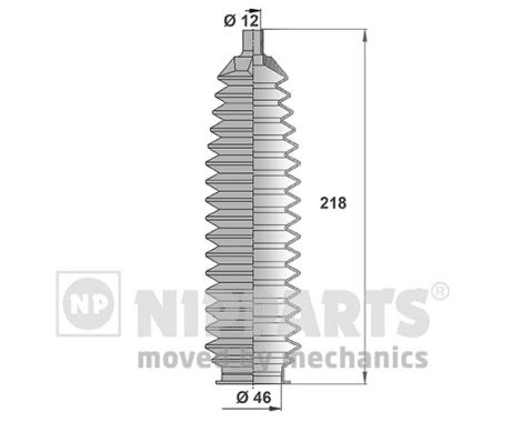 NIPPARTS J2841016 Пыльник рулевой рейки NISSAN ALMERA/QASHQA/TEANA /X-TRAIL