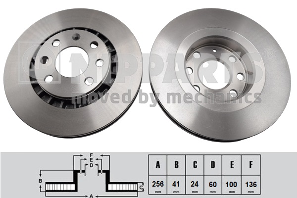 NIPPARTS J3300907 Диск тормозной