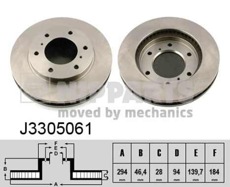 NIPPARTS J3305061 Диск тормозной