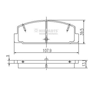 NIPPARTS J3613002 Колодки тормозные дисковые