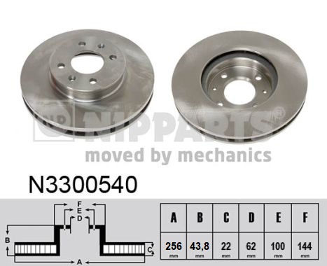 NIPPARTS N3300540 Диск тормозной