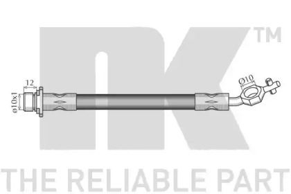 NK 854555 Шланг тормозной передний левый TOYOTA Avensis (97-03)