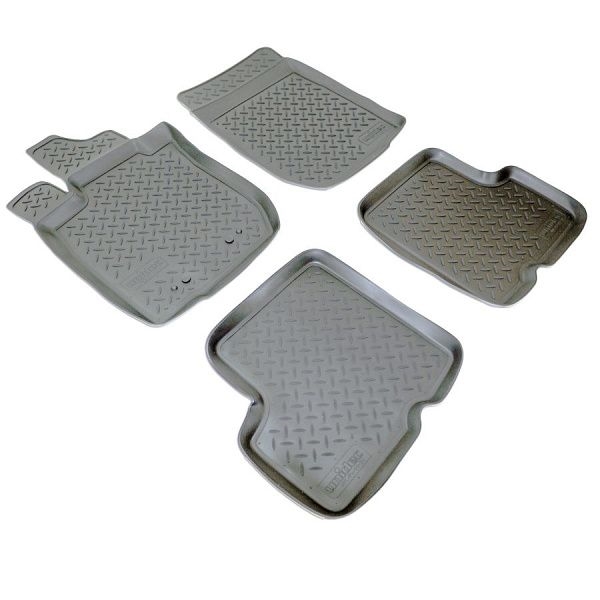 NORPLAST NPLPO6924 Коврики в салон полиуретан NORPLAST RENAULT Logan, 2006, эконом черный комплект