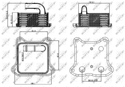 NRF 31260 Радиатор масляный