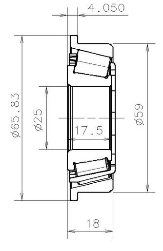 NTN-SNR EC12567H206 Подшипник КПП [25x59x17,5]