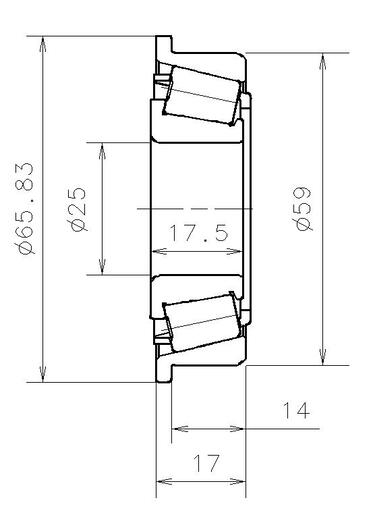 NTN-SNR EC40987H206 Подшипник КПП [25x59x17,5]