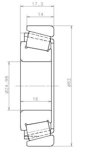 NTN-SNR EC42226S02H206 Подшипник КПП [25x62x17,25]