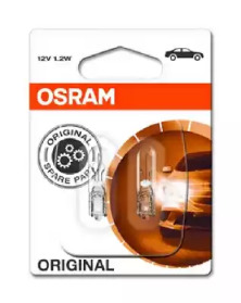 OSRAM 272102b Комплект ламп w2,3w 12v 1,2w w2x4.6d original line качество оригинальной з/ч (оем) 2шт. купить в Самаре