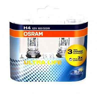 OSRAM 64193ulthcb Лампа h4 12v 60/55w p43t ultra life (коробка 2шт.) купить в Самаре