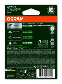 OSRAM 64210ULT01B Лампа h7 12v 55w ultra life px26d, блистер 1 шт.