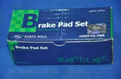 PARTS-MALL PKA002 Колодки тормозные HYUNDAI ELANTRA/MATRIX/SONATA/SSANGYONG REXTON/KORANDO перед.