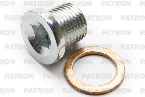 PATRON P160095 Пробка масляного поддона (M16X12X1,5 / под 4-гранник) RENAULT Logan 2005-
