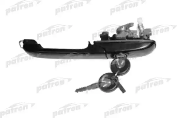 PATRON P200010R Ручка двери передняя правая (с замком и ключом) VW: PASSAT 1.8/1.9D/2.0 88-97
