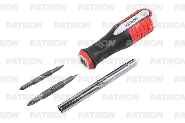 PATRON P32806MR Отвертка переставная комбинированная: PH1 х SL5, PH2 х SL6, 1/4 х 5/16 inch