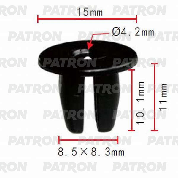 PATRON P370001 Фиксатор пластиковый Lexus,Mitsubishi,Nissan,Subaru,Toyota применяемость: бампер