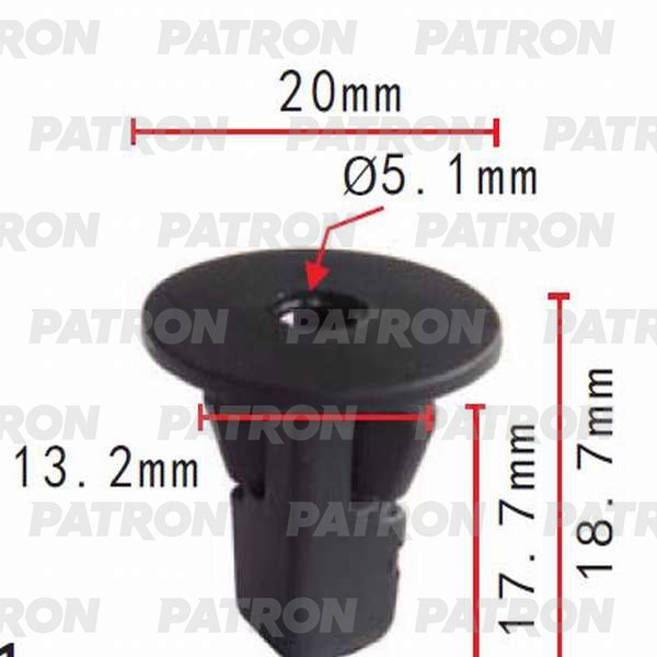 PATRON P370015 Фиксатор пластиковый