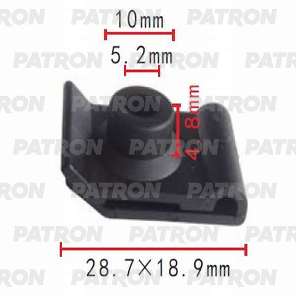 PATRON P370019 Клипса пластмассовая Lexus, Toyota применяемость: подкрылок, крылья