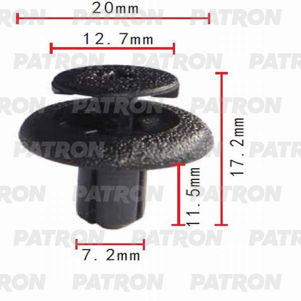 PATRON P370021 Клипса пластмассовая Lexus, Toyota применяемость: уплотнитель