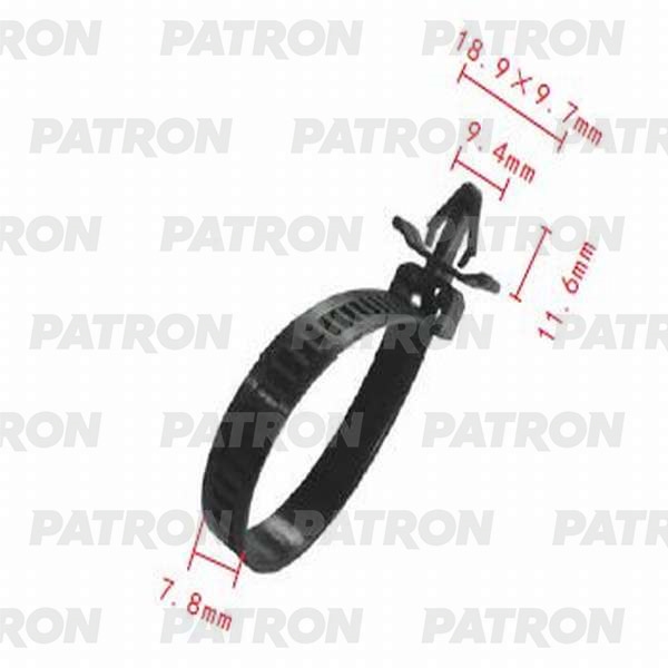 PATRON P370028 Клипса пластмассовая Acura, Honda, Mazda применяемость: хомут, эл.проводка