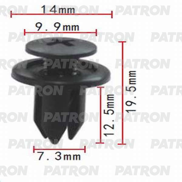 PATRON P370029 Клипса пластмассовая Acura, Chevrolet, Daewoo, GM, Honda, Mazda, Subaru применяемость: фиксатор