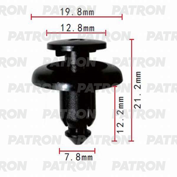 PATRON P370037 Клипса пластмассовая Mazda применяемость: бампер, защита, отделка капота