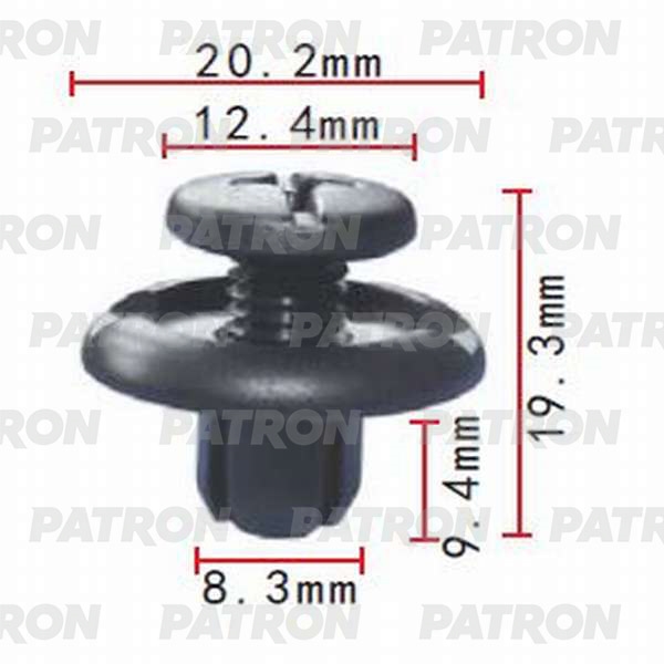 PATRON P370061 Клипса пластмассовая Acura, Honda применяемость: крыло - фиксатор