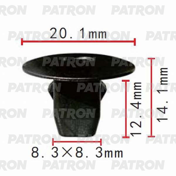 PATRON P370067 Клипса пластмассовая Acura, Honda применяемость: брызговики, подкрылок, бампер, крылья