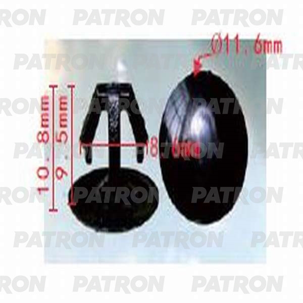 PATRON P370133 Клипса пластмассовая Acura, Honda применяемость: двери, капот, багажник, молдинги