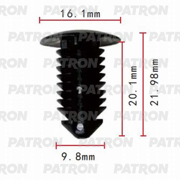 PATRON P370135 Клипса пластмассовая Chrysler, Ford применяемость: внутренняя отделка