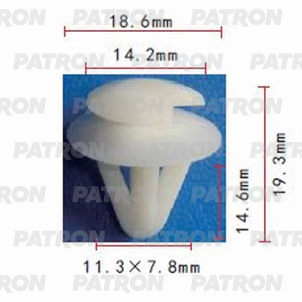 PATRON P370139 Клипса пластмассовая