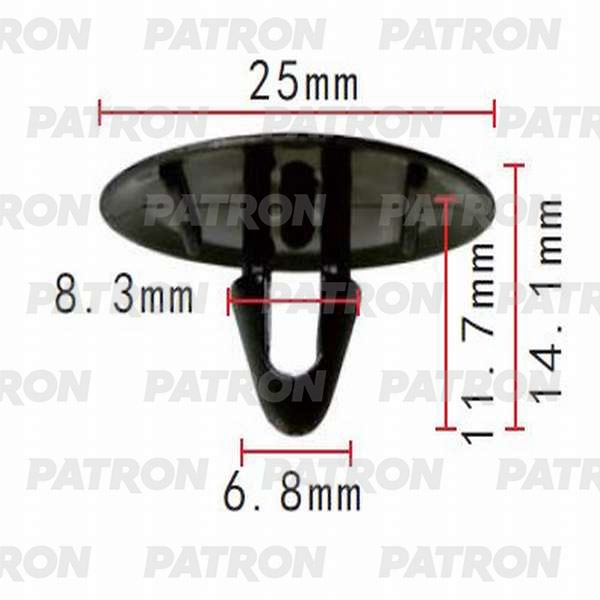 PATRON P370141 Клипса пластмассовая Lexus, Toyota применяемость: внутренняя отделка, капот