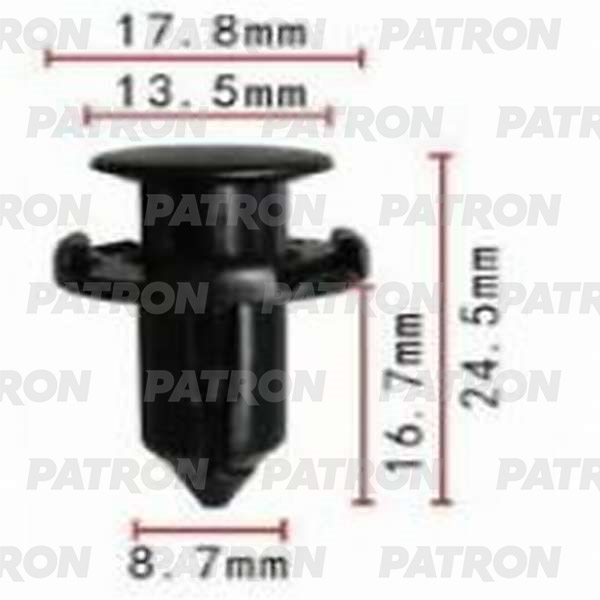 PATRON P370163 Клипса пластмассовая