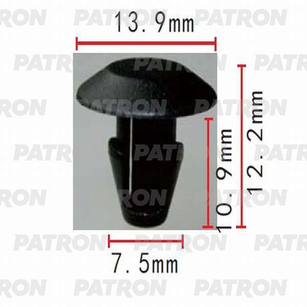 PATRON P370172 Клипса пластмассовая Alfa Romeo, Fiat, Lancia применяемость: уплотнитель