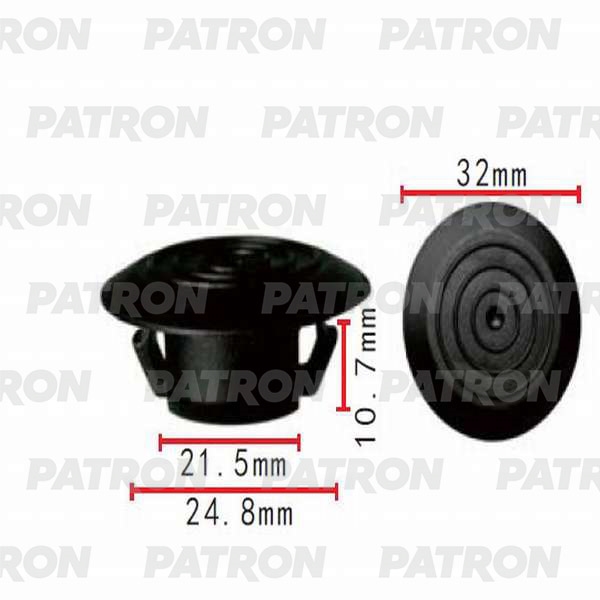 PATRON P370183 Клипса пластмассовая Lexus, Toyota применяемость: кузов - пороги
