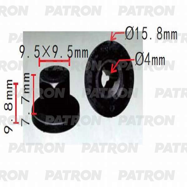 PATRON P370190 Гайка пластмассовая Citroen, GM, Opel, Peugeot применяемость: защита