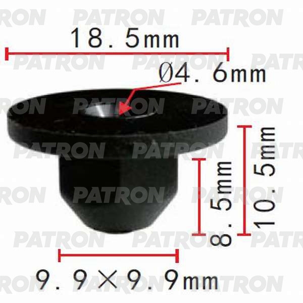 PATRON P370191 Гайка пластмассовая