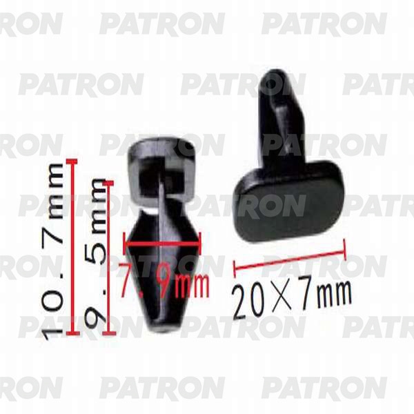 PATRON P370219 Клипса пластмассовая