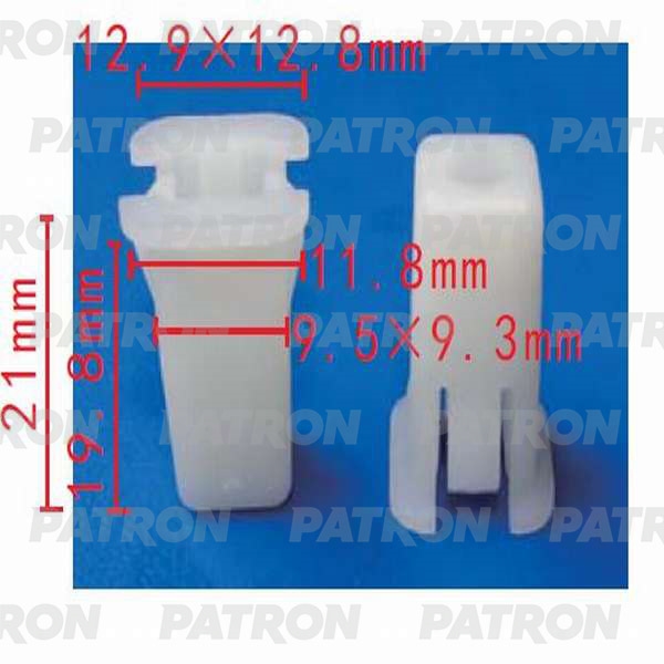 PATRON P370222 Фиксатор пластиковый Ford применяемость внутренняя отделка, бампер, подкапотное пространство