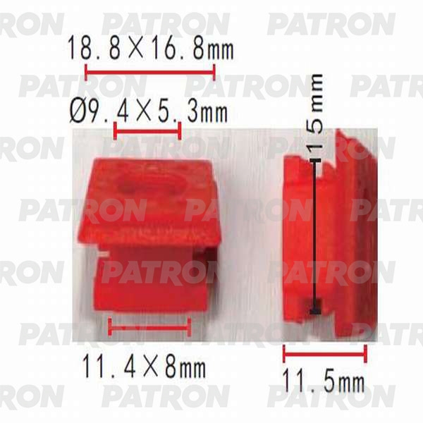 PATRON P370231 Фиксатор пластиковый BMW применяемость: внутренняя отделка