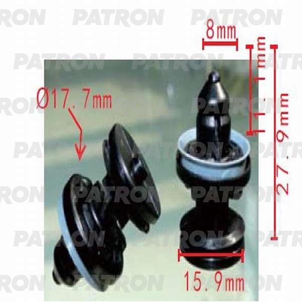 PATRON P370247 Клипса пластмассовая Ford, Opel применяемость: внутренняя отделка - двери, внутренняя отделка, багажник