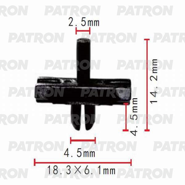 PATRON P370286 Зажим пластиковый