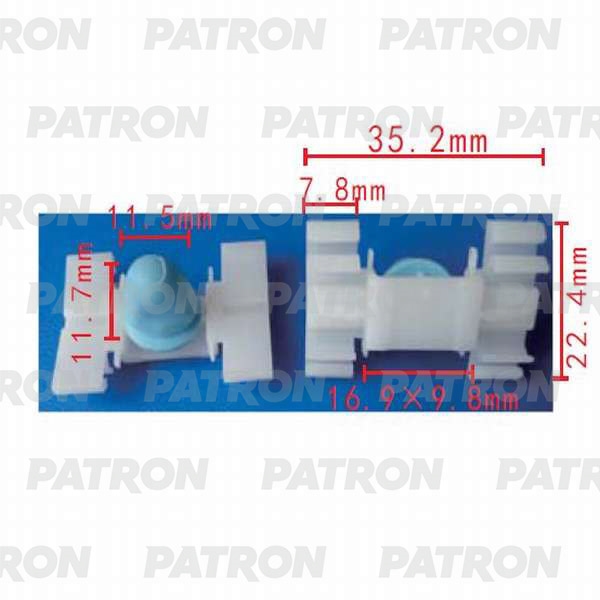 PATRON P370295A Зажим пластиковый (упаковка 100шт) BMW применяемость: молдинги