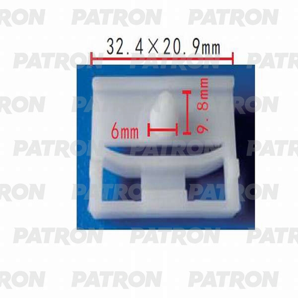 PATRON P370296A Зажим пластиковый (упаковка 100шт) BMW применяемость: кузов - пороги