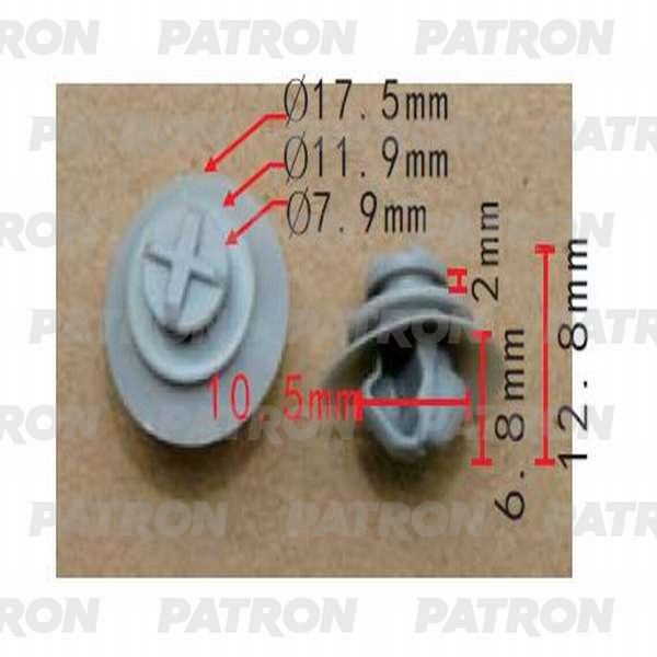 PATRON P370299 Зажим пластиковый Citroen, Peugeot применяемость: внутренняя отделка, двери