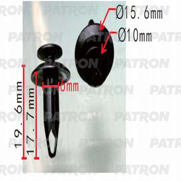PATRON P370310A Клипса пластмассовая (упаковка 100шт) Ford применяемость: бампер
