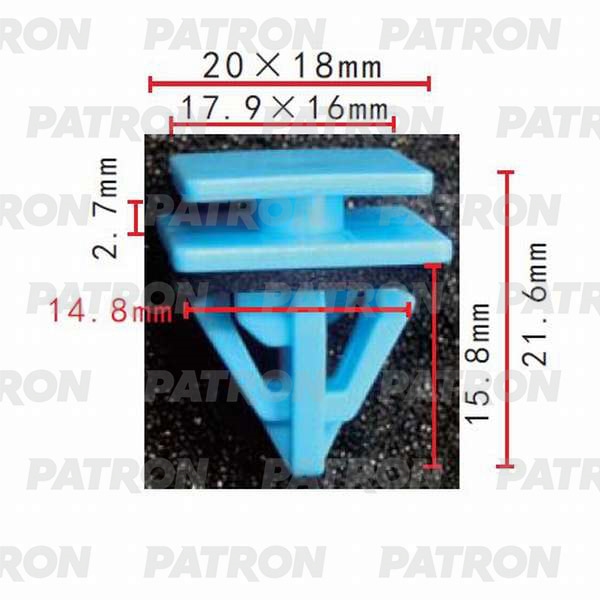 PATRON P370384 Клипса пластмассовая Hyundai, Kia применяемость: молдинги