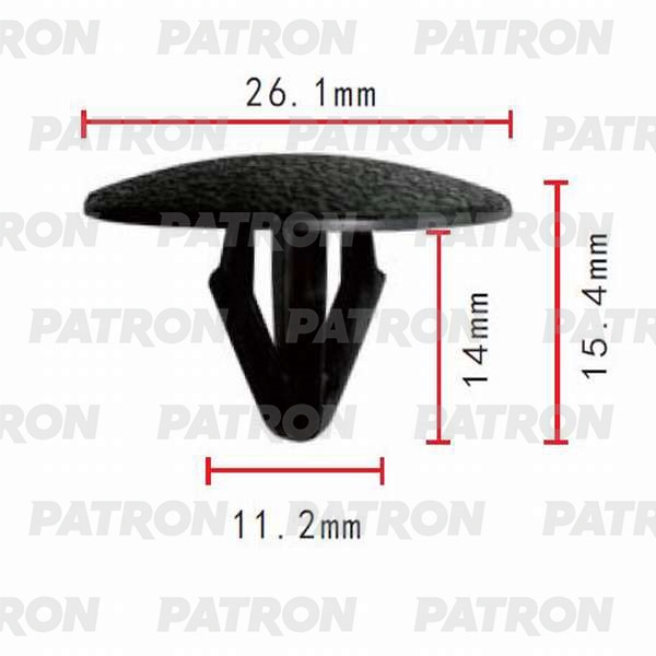 PATRON P370423 Клипса пластмассовая Hyundai, Kia применяемость: капот, внутренняя отделка